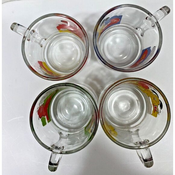 Set of 4 Garfield 1978 McDonalds Glass Mugs Coffee Cups Jim Davis Odie VTG - Picture 12 of 15